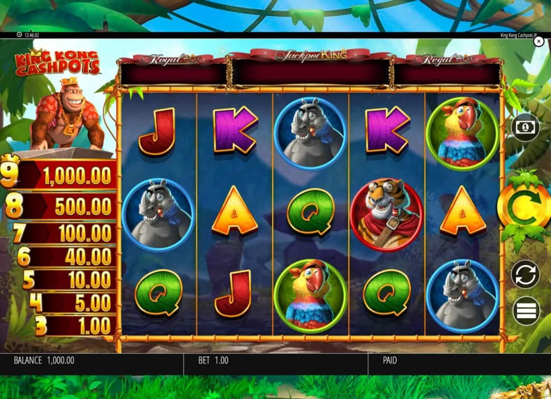 King Kong Cashpots game - play for free