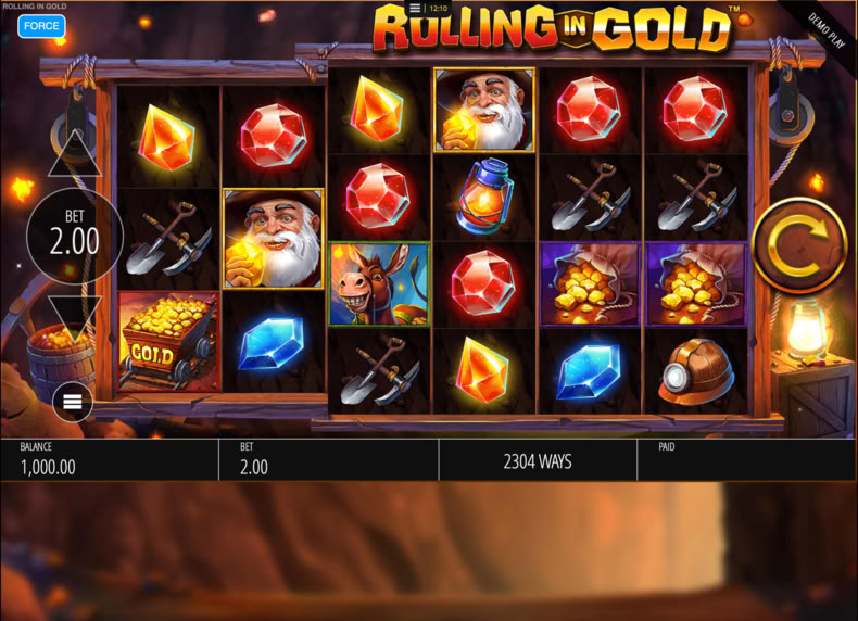 Rolling In Gold game - play for free