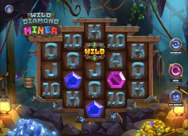 Wild Diamond Miner game - play for free