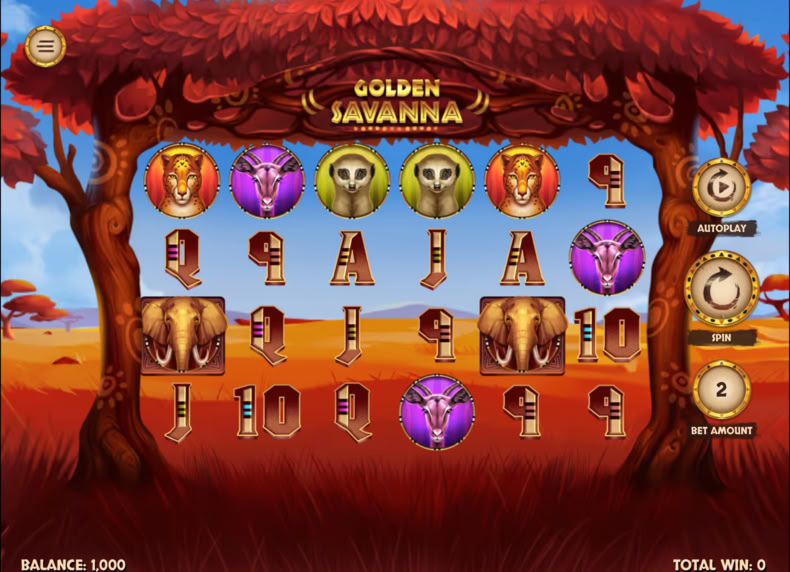 Golden Savanna game - play for free