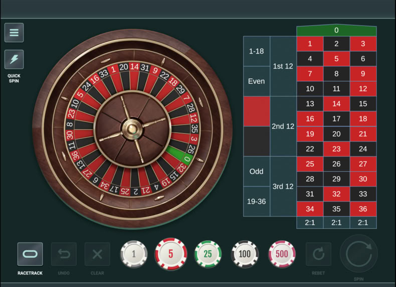 European Roulette game - play for free