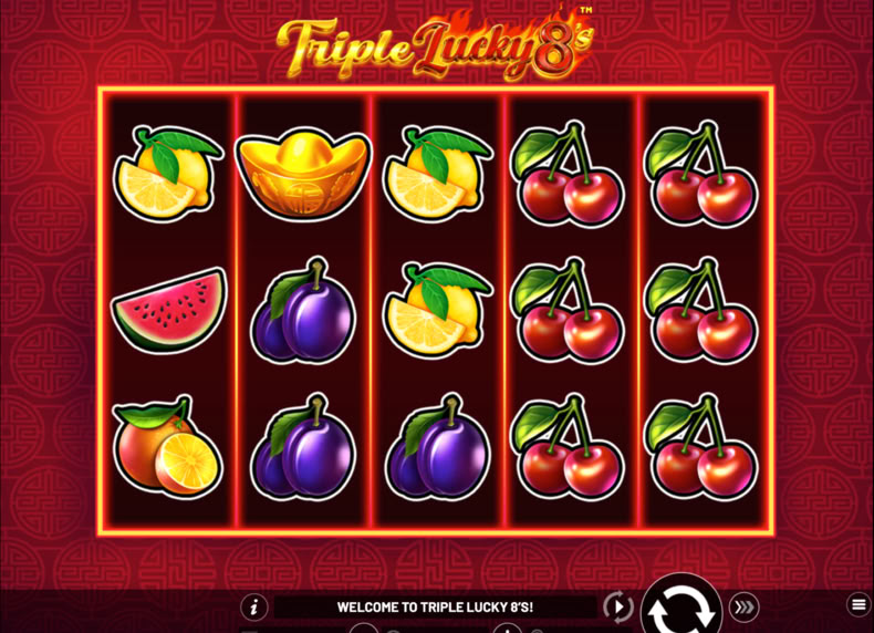 Triple Lucky 8’s game - play for free