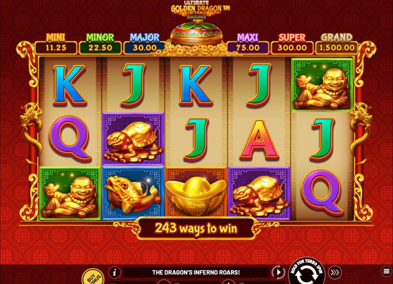 Ultimate Golden Dragon Inferno game - play for free