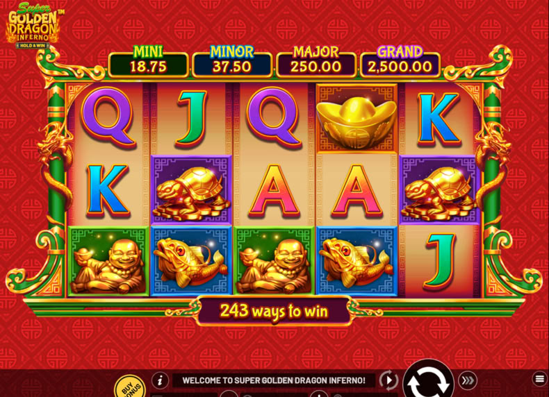 Super Golden Dragon Inferno game - play for free