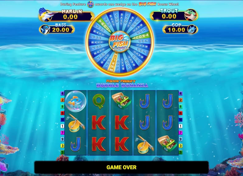 Fishin Frenzy Bubble Bonanza game - play for free