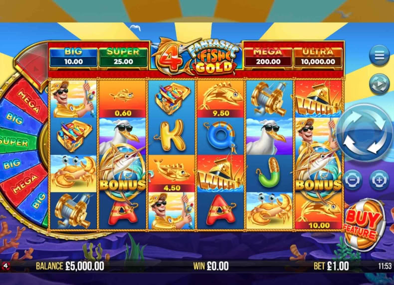 4 Fantastic Fish Gold game - play for free