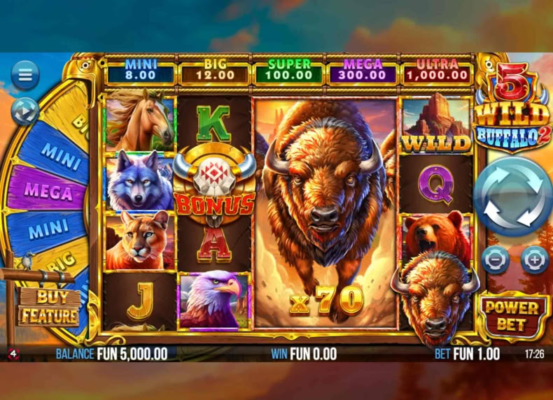 5 Wild Buffalo 2 game - play for free