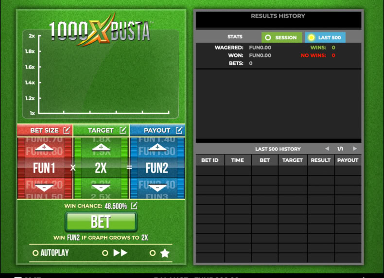 1000X BUSTA game - play for free