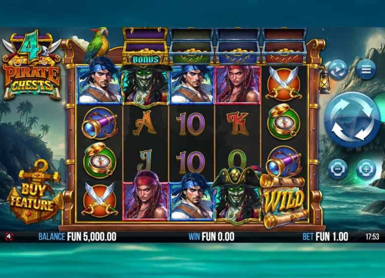 4 Pirate Chests game - play for free
