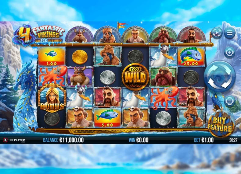 4 Fantastic Vikings Go Ice Fishing game - play for free