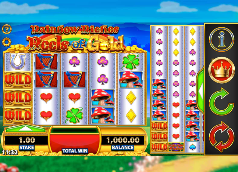 Rainbow Riches Reels of Gold game - play for free