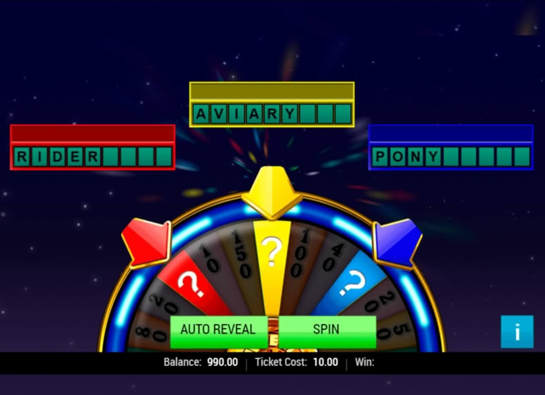 Wheel of Fortune - Winning Words game - play for free