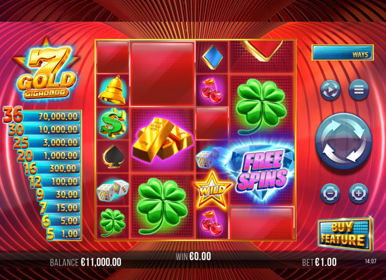 7 Gold Gigablox game - play for free