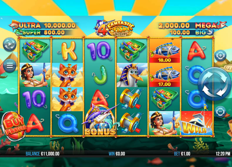 4 Fantastic Fish in Egypt game - play for free