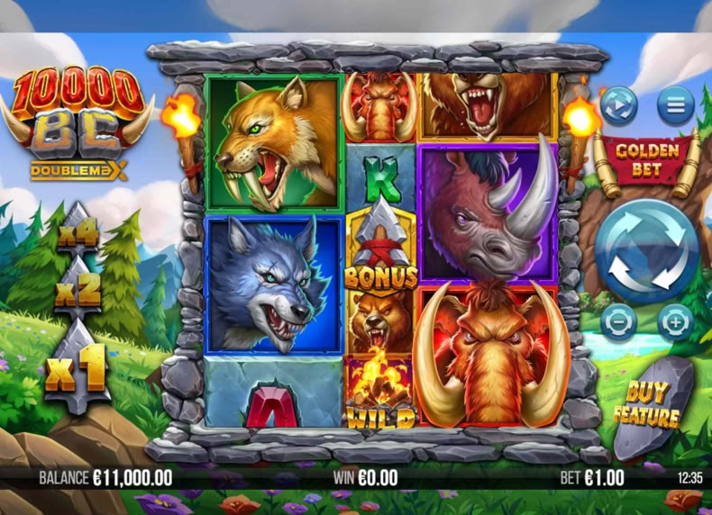 10 000 BC DoubleMax game - play for free