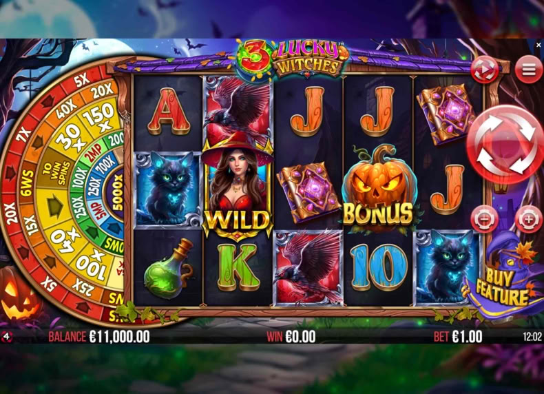 3 Lucky Witches game - play for free
