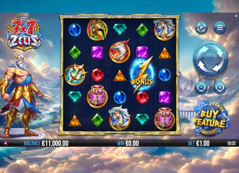 7×7 Zeus game - play for free
