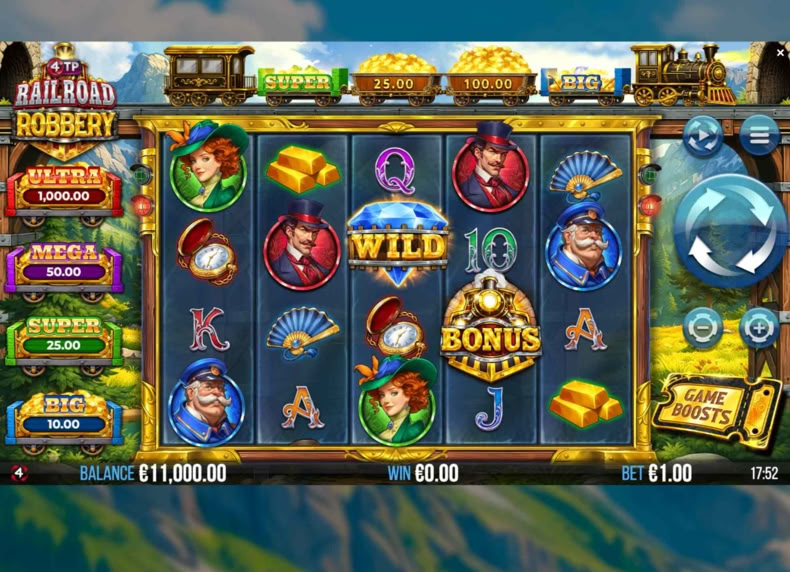 4TP Railroad Robbery game - play for free