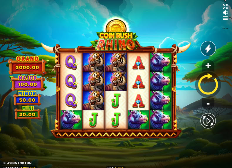 Coin Rush: Rhino game - play for free