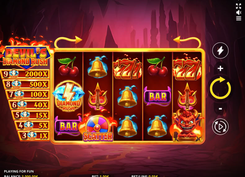 Devil's Diamond Rush game - play for free