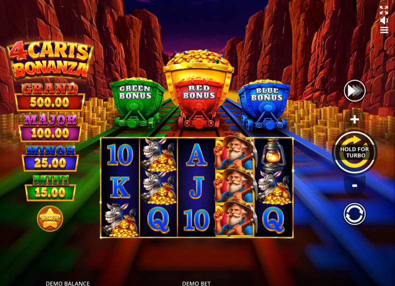 4 Carts Bonanza: Trinity Series™ game - play for free