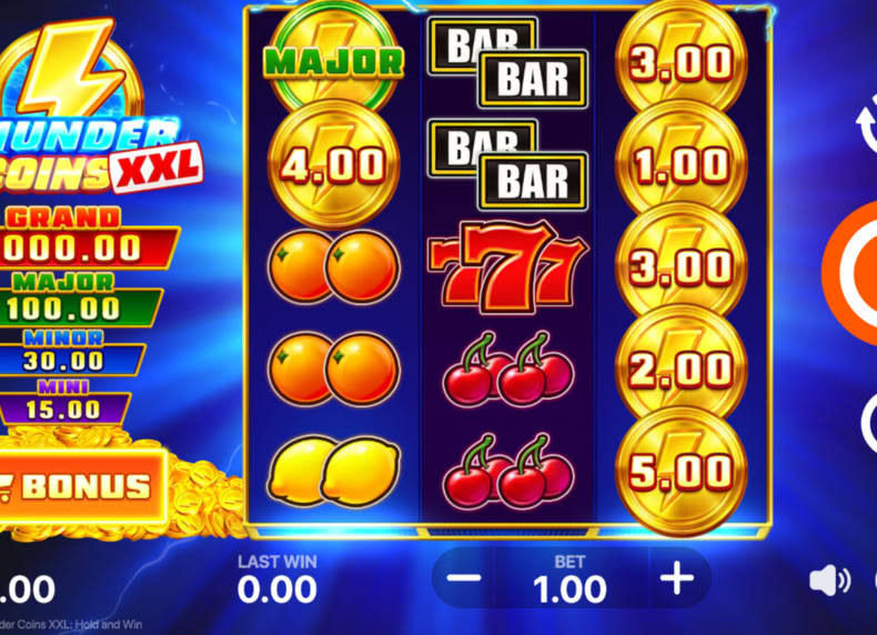 Thunder Coins XXL: Hold and Win game - play for free