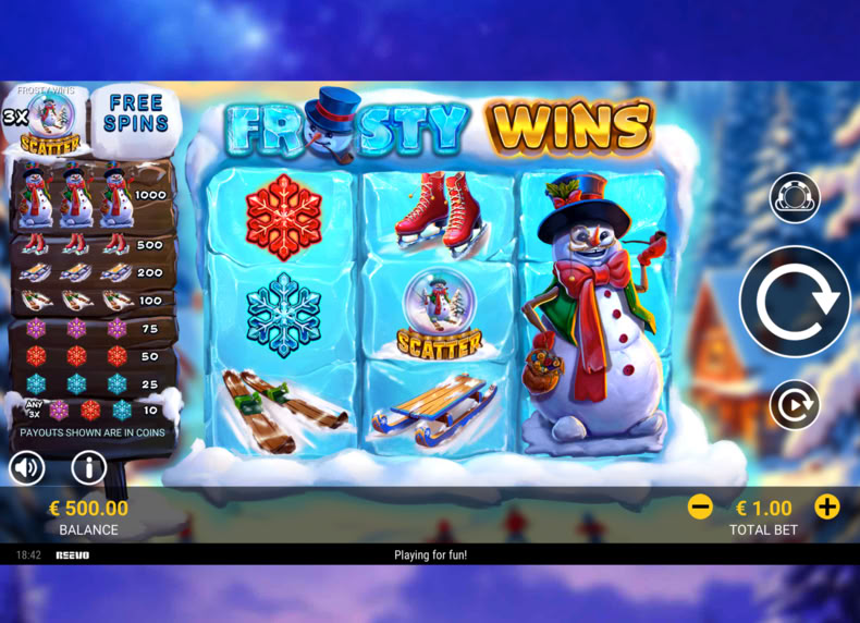 Frosty Wins game - play for free
