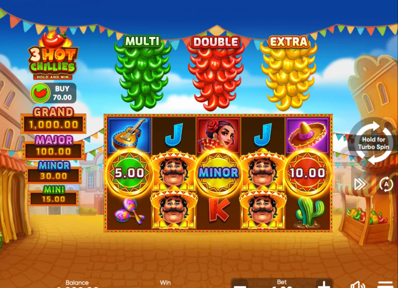 3 Hot Chillies game - play for free