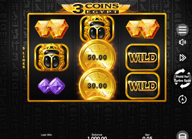 3 Coins: Egypt game - play for free