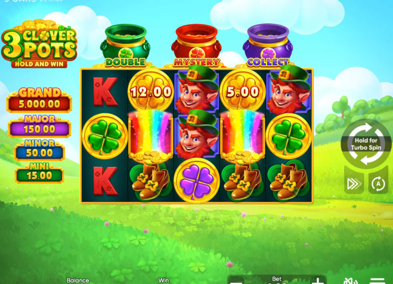 3 Clover Pots game - play for free