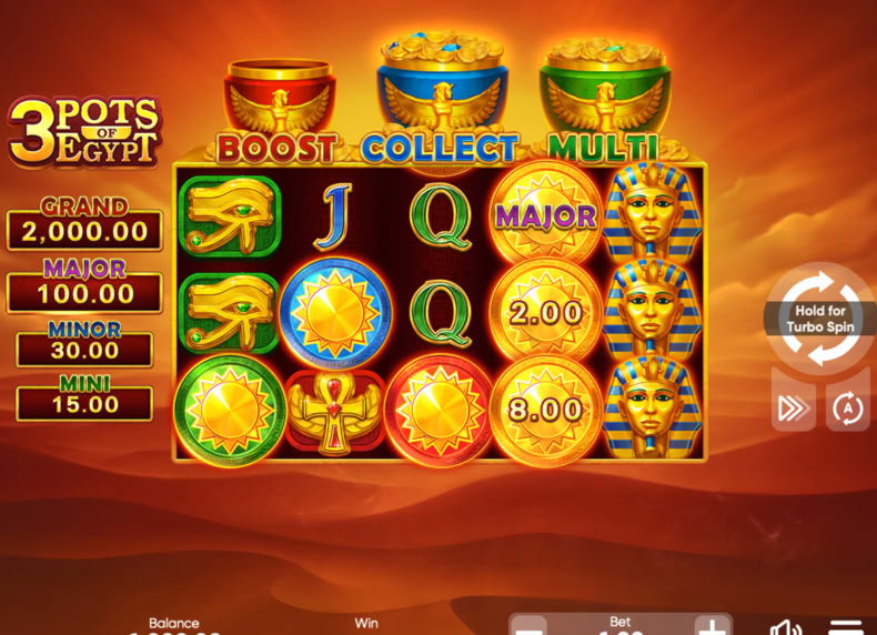 3 Pots of Egypt game - play for free