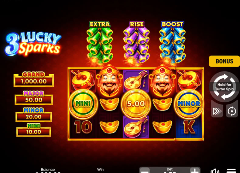 3 Lucky Sparks game - play for free