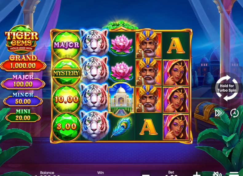 Tiger Gems game - play for free