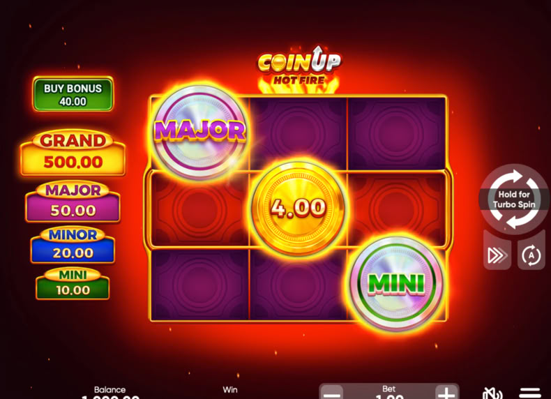 Coin UP : Hot Fire game - play for free