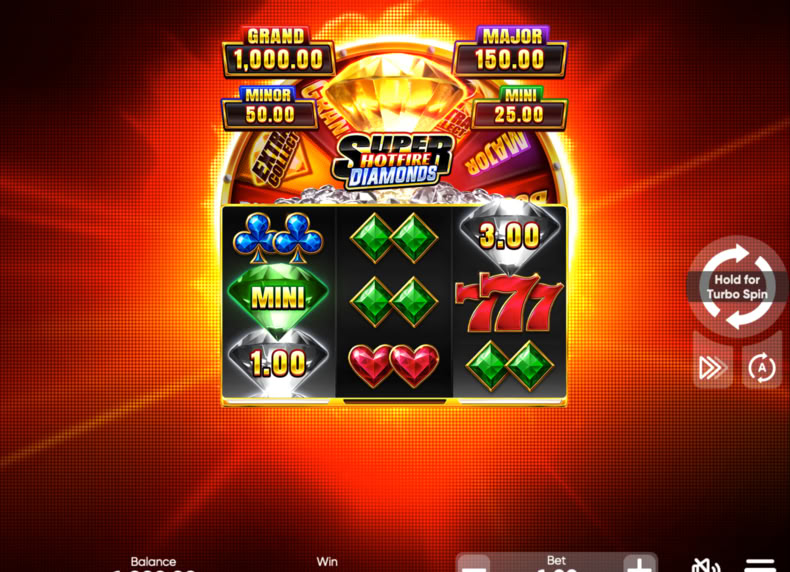Super Hotfire Diamonds game - play for free