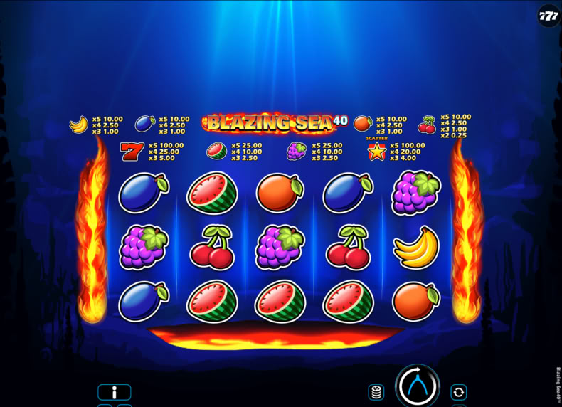 Blazing Sea 40 game - play for free
