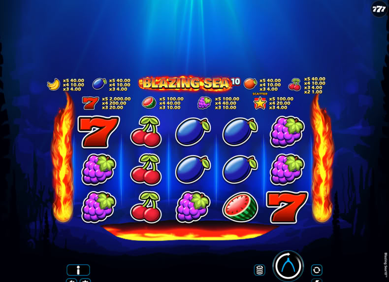 Blazing Sea 10 game - play for free