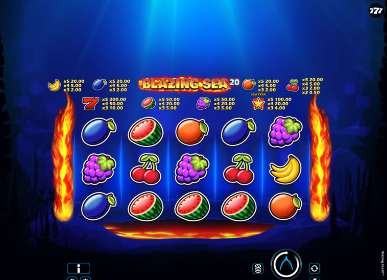 Blazing Sea 20 game - play for free