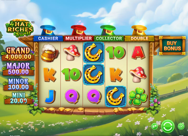 4 Hat Riches Burst™ game - play for free