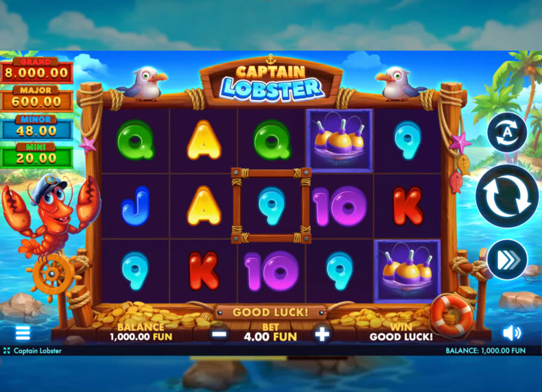 Captain Lobster game - play for free