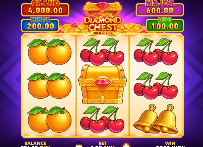 Diamond Chest Hold N Link game - play for free