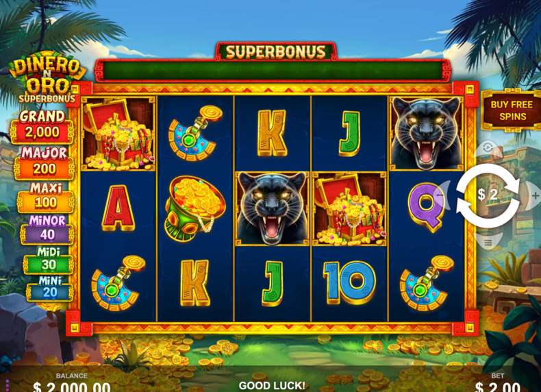 Dinero N Oro Superbonus game - play for free