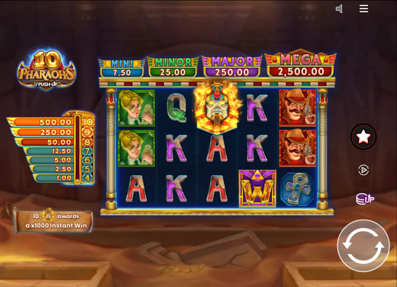 10 Pharaohs game - play for free