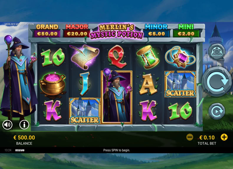 Merlin S Mystic Potion game - play for free