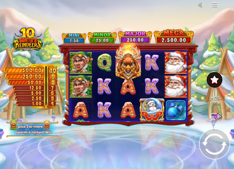 10 Santa's Reindeers game - play for free