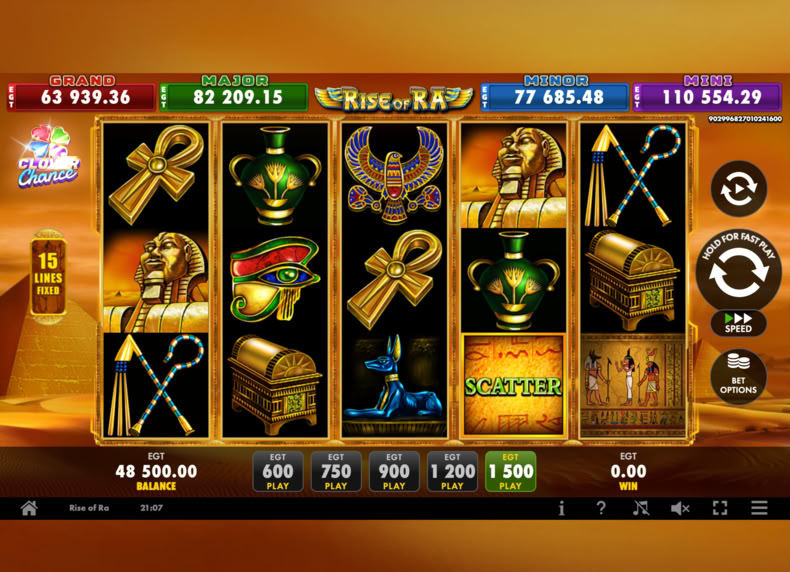 Rise of Ra - clover-chance - en game - play for free