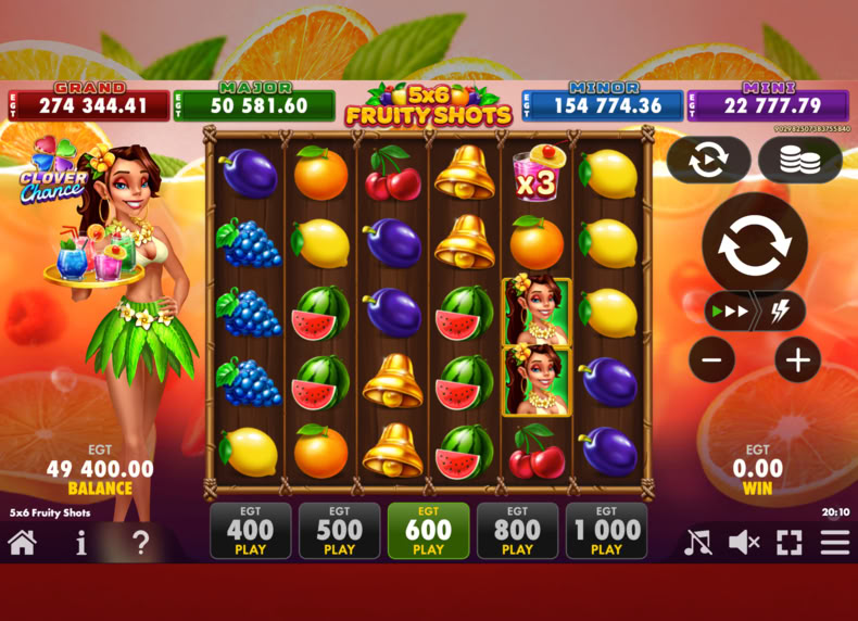 5×6 Fruity Shots - clover-chance - en game - play for free