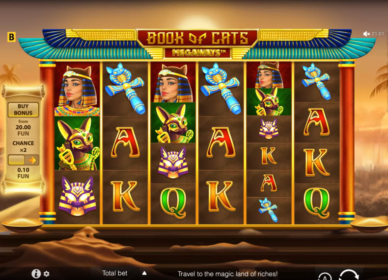 Book of Cats Megaways game - play for free