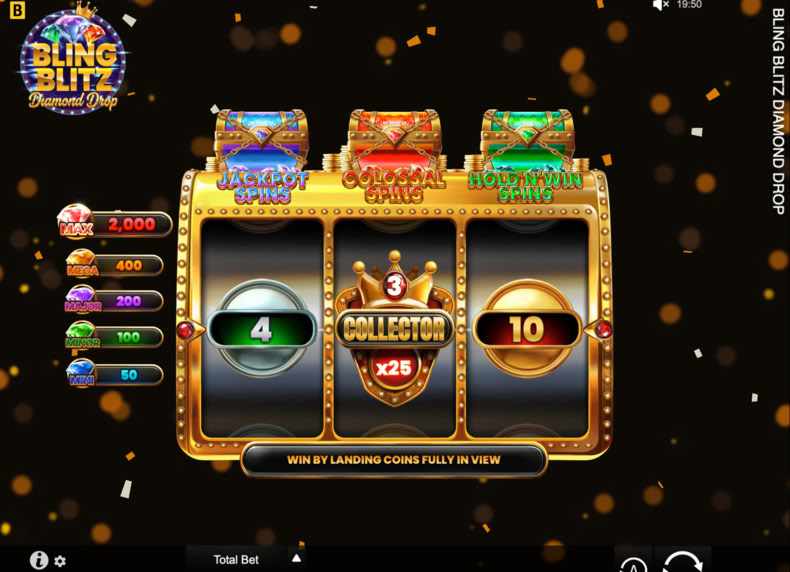 Bling Blitz Diamond Drop game - play for free