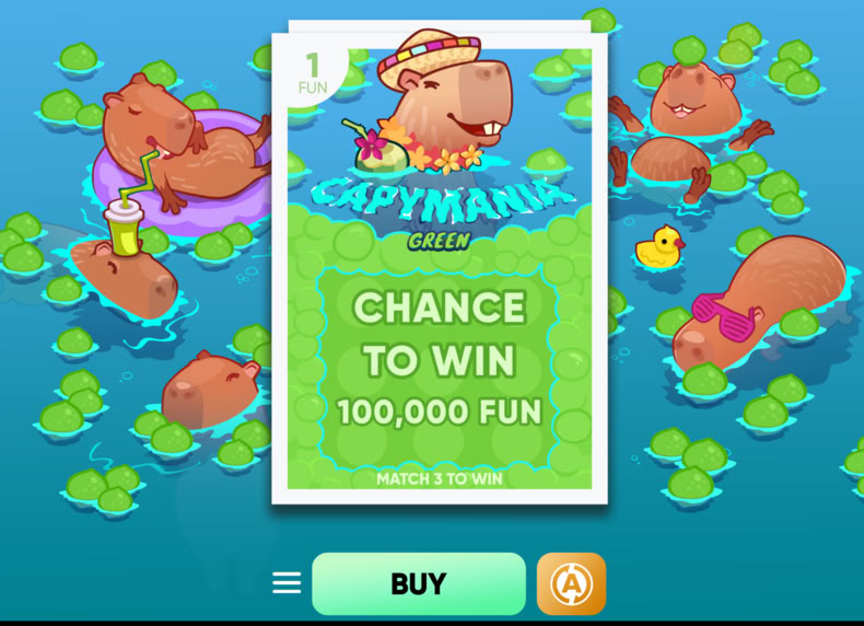 Capymania Green game - play for free